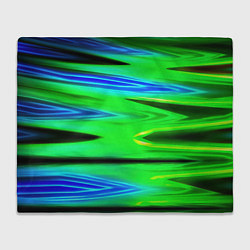 Плед Green blut geometry