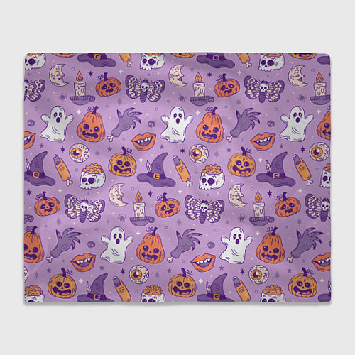 Плед Halloween pattern арт / 3D-Велсофт – фото 1
