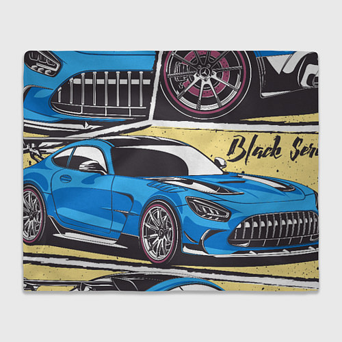 Плед Mercedes-Benz AMG GT Black Series / 3D-Велсофт – фото 1