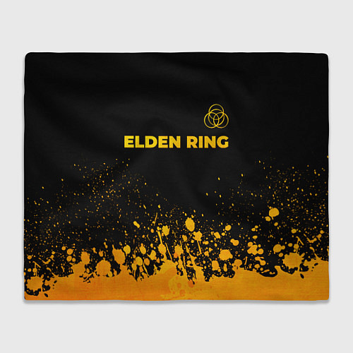 Плед Elden Ring - gold gradient: символ сверху / 3D-Велсофт – фото 1