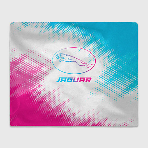 Плед Jaguar neon gradient style / 3D-Велсофт – фото 1