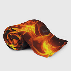 Плед флисовый Пламя костра, цвет: 3D-велсофт — фото 2