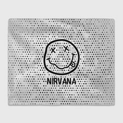 Плед Nirvana glitch на светлом фоне