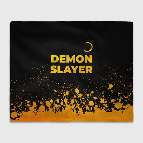 Плед Demon Slayer - gold gradient: символ сверху / 3D-Велсофт – фото 1