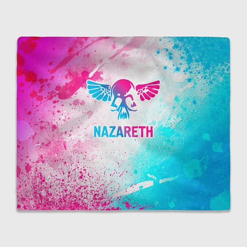 Плед Nazareth neon gradient style / 3D-Велсофт – фото 1