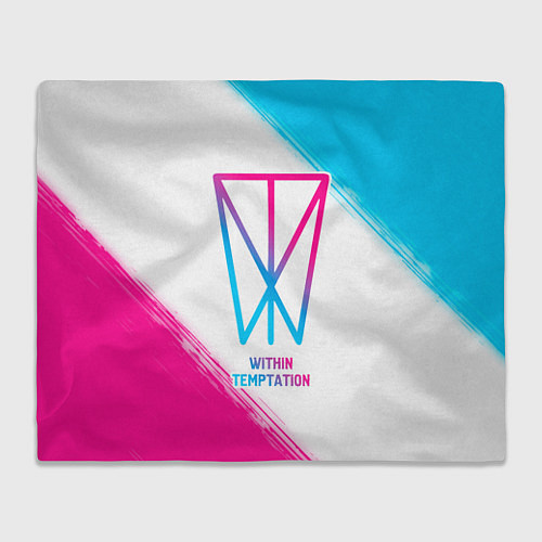 Плед Within Temptation neon gradient style / 3D-Велсофт – фото 1