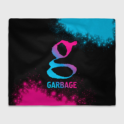 Плед Garbage - neon gradient / 3D-Велсофт – фото 1