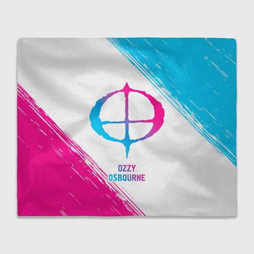 Плед Ozzy Osbourne neon gradient style / 3D-Велсофт – фото 1