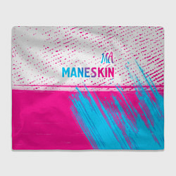 Плед Maneskin neon gradient style: символ сверху