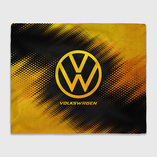 Плед Volkswagen - gold gradient / 3D-Велсофт – фото 1