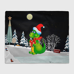 Плед Дракон в новогоднюю ночь