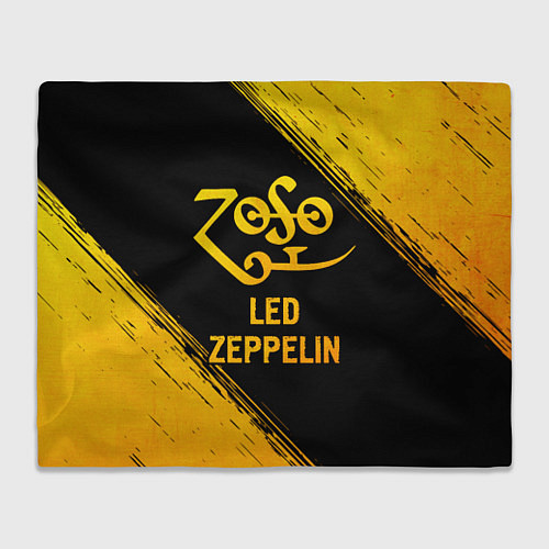 Плед Led Zeppelin - gold gradient / 3D-Велсофт – фото 1