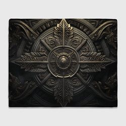 Плед флисовый Узор в скандинавском стиле, цвет: 3D-велсофт