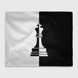 Плед флисовый Ферзь, цвет: 3D-велсофт