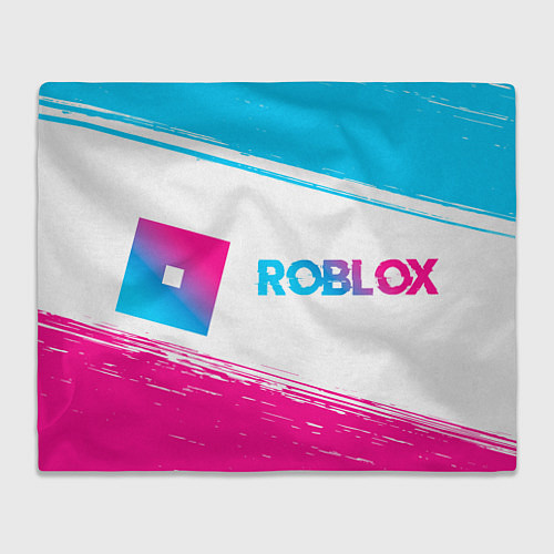 Плед Roblox neon gradient style по-горизонтали / 3D-Велсофт – фото 1