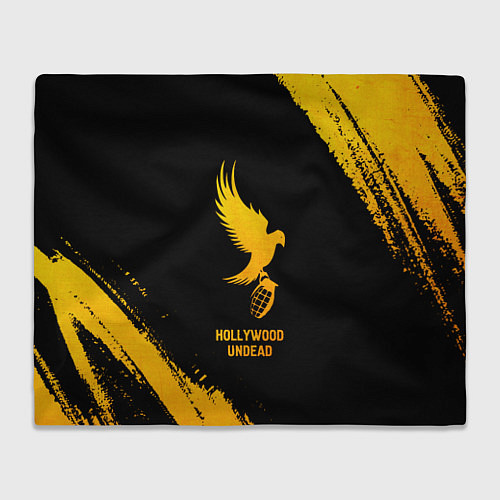 Плед Hollywood Undead - gold gradient / 3D-Велсофт – фото 1
