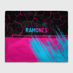 Плед Ramones - neon gradient посередине
