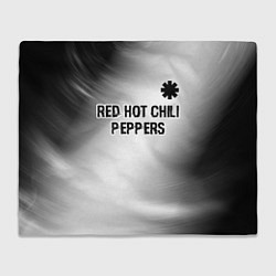 Плед Red Hot Chili Peppers glitch на светлом фоне посер