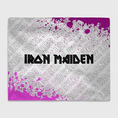 Плед Iron Maiden rock legends по-горизонтали / 3D-Велсофт – фото 1