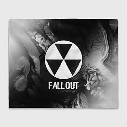Плед Fallout glitch на темном фоне