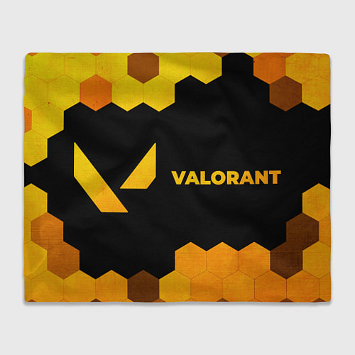 Плед Valorant - gold gradient по-горизонтали / 3D-Велсофт – фото 1