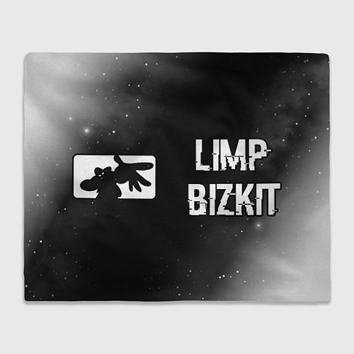 Плед Limp Bizkit glitch на темном фоне по-горизонтали / 3D-Велсофт – фото 1