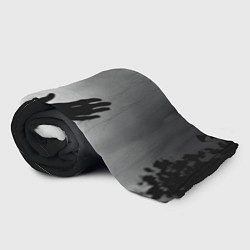 Плед флисовый Руки зомби в ночном тумане, цвет: 3D-велсофт — фото 2