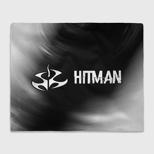 Плед Hitman glitch на темном фоне по-горизонтали / 3D-Велсофт – фото 1