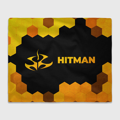 Плед Hitman - gold gradient по-горизонтали / 3D-Велсофт – фото 1