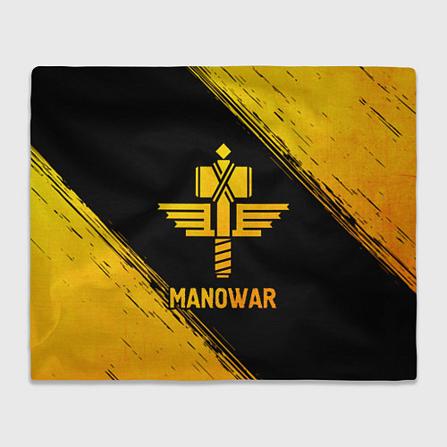 Плед Manowar - gold gradient / 3D-Велсофт – фото 1