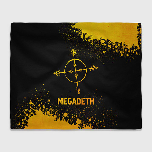 Плед Megadeth - gold gradient / 3D-Велсофт – фото 1