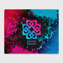 Плед Breaking Benjamin - neon gradient