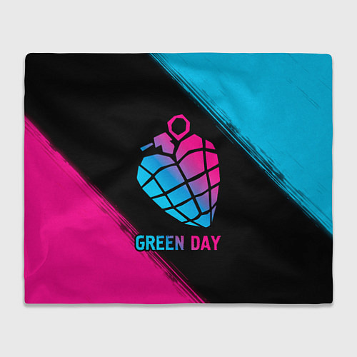 Плед Green Day - neon gradient / 3D-Велсофт – фото 1