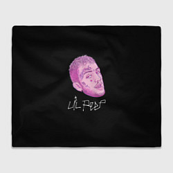 Плед флисовый Lil Peep rip 21, цвет: 3D-велсофт
