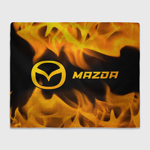 Плед Mazda - gold gradient по-горизонтали / 3D-Велсофт – фото 1