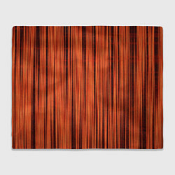 Плед флисовый Абстрактные полосы красно-оранжевый, цвет: 3D-велсофт