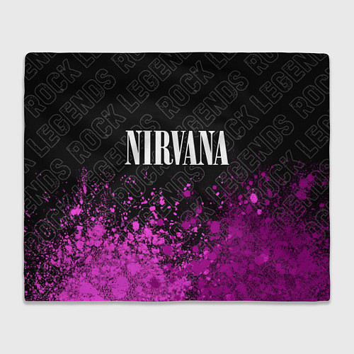 Плед Nirvana rock legends посередине / 3D-Велсофт – фото 1