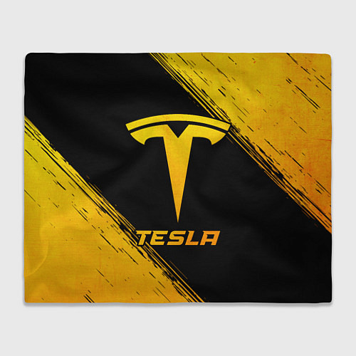 Плед Tesla - gold gradient / 3D-Велсофт – фото 1