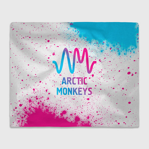 Плед Arctic Monkeys neon gradient style / 3D-Велсофт – фото 1