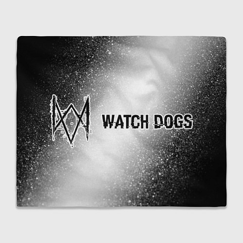 Плед Watch Dogs glitch на светлом фоне по-горизонтали / 3D-Велсофт – фото 1