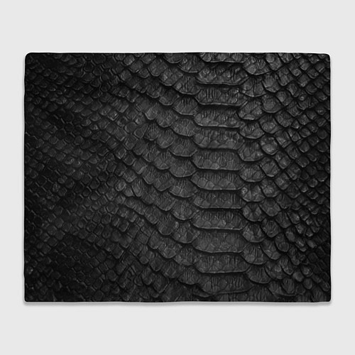 Плед Черная кожа рептилии / 3D-Велсофт – фото 1