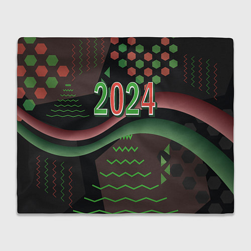 Плед 2024 абстрактный фон / 3D-Велсофт – фото 1