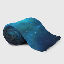 Плед флисовый Голубой космос, цвет: 3D-велсофт — фото 2