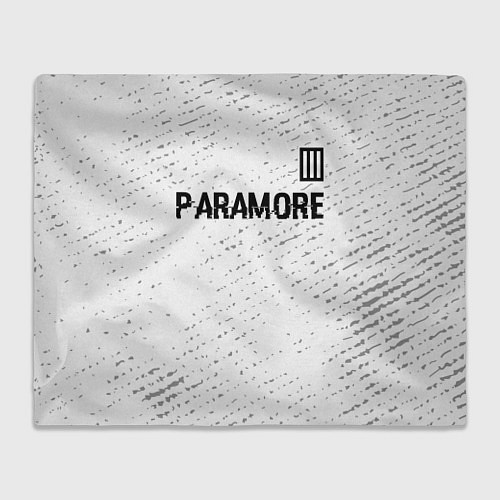 Плед Paramore glitch на светлом фоне посередине / 3D-Велсофт – фото 1