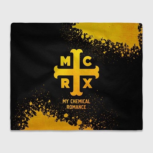 Плед My Chemical Romance - gold gradient / 3D-Велсофт – фото 1