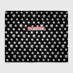Плед флисовый Roblox pattern game, цвет: 3D-велсофт
