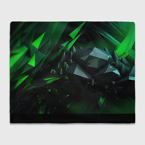 Плед Гармония зеленого хаоса / 3D-Велсофт – фото 1