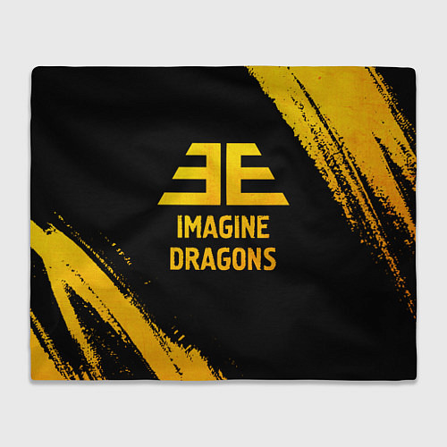 Плед Imagine Dragons - gold gradient / 3D-Велсофт – фото 1