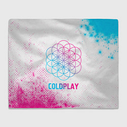 Плед Coldplay neon gradient style