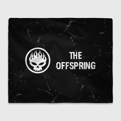 Плед The Offspring glitch на темном фоне по-горизонтали / 3D-Велсофт – фото 1